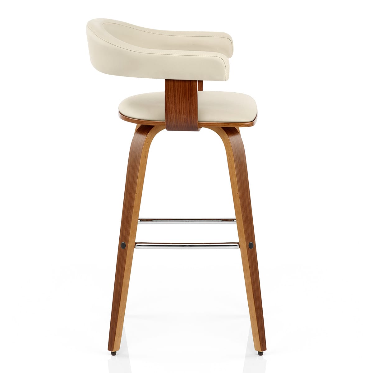 Ontario Walnut Bar Stool Cream