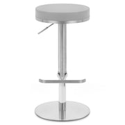 Oracle Brushed Steel Stool Grey