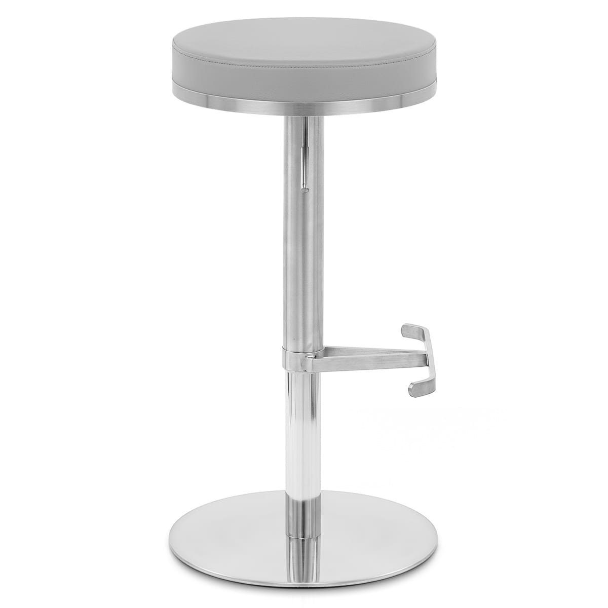 Oracle Brushed Steel Stool Grey