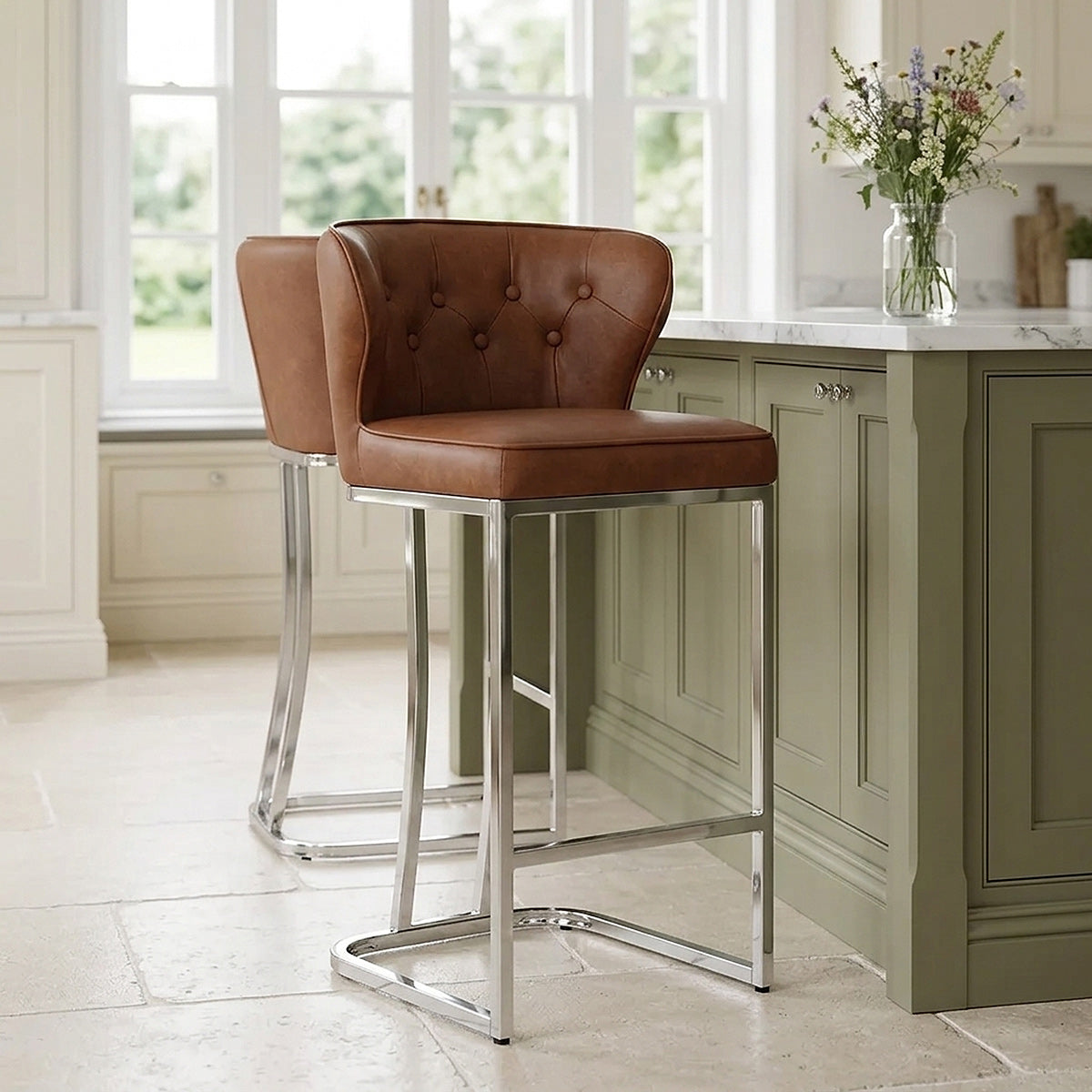 Oregon Bar Stool Antique Tan