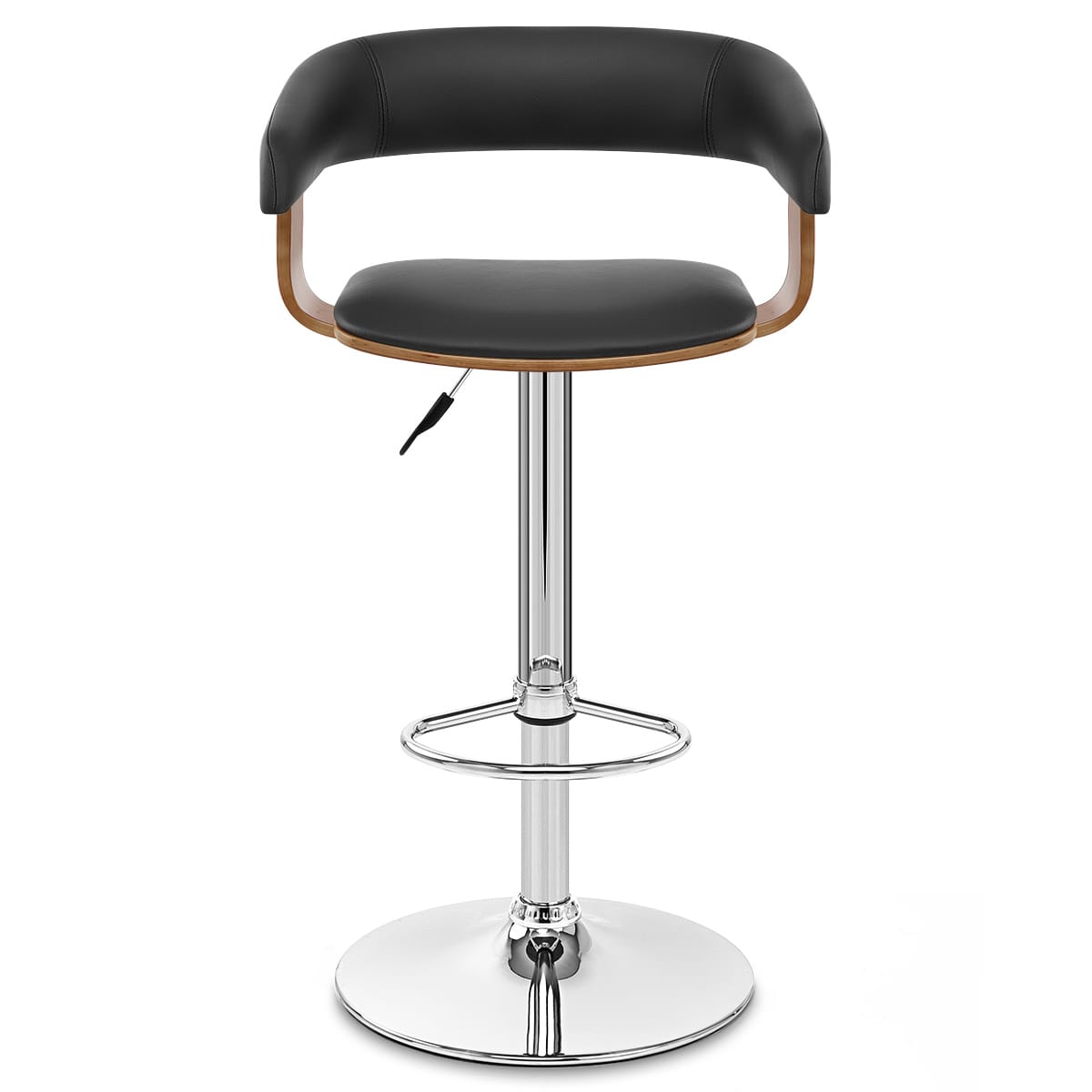 Orlando Bar Stool Black & Walnut