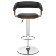 Orlando Bar Stool Black & Walnut