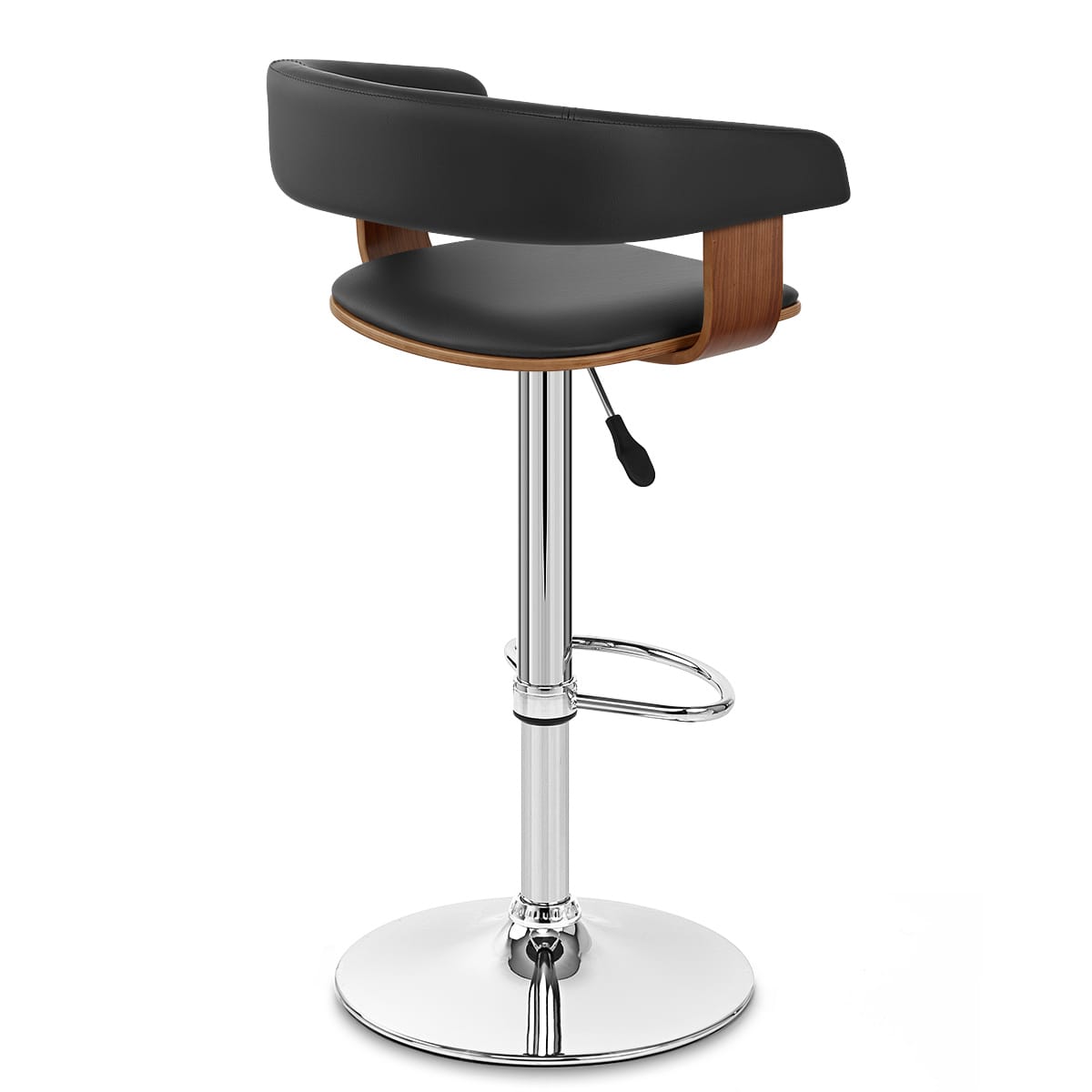 Orlando Bar Stool Black & Walnut