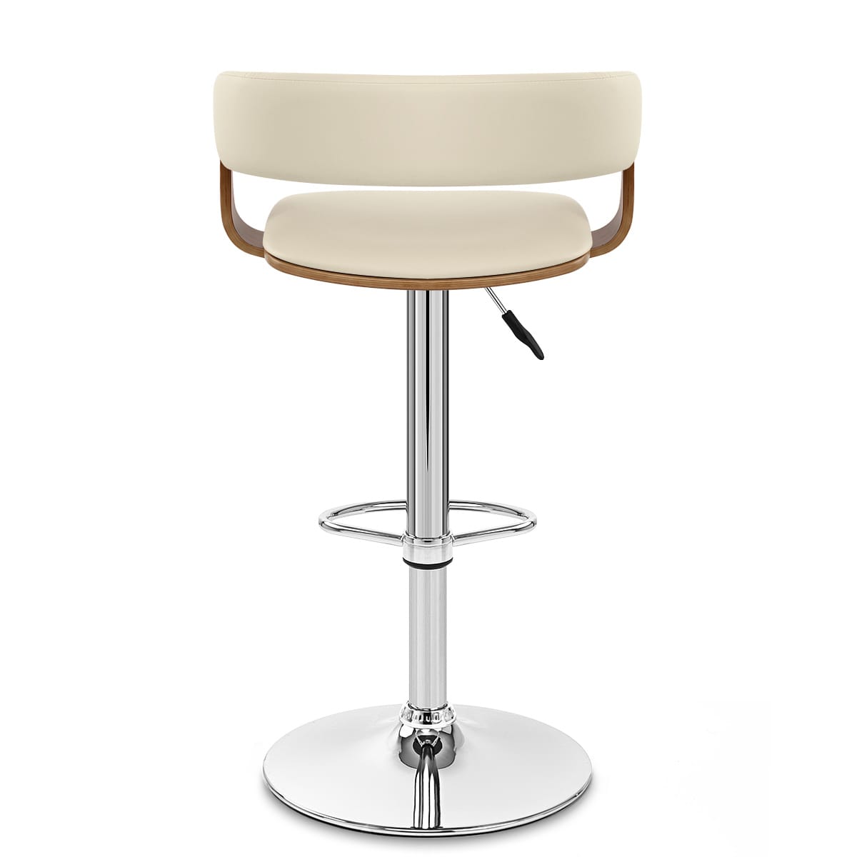 Orlando Bar Stool Cream & Walnut