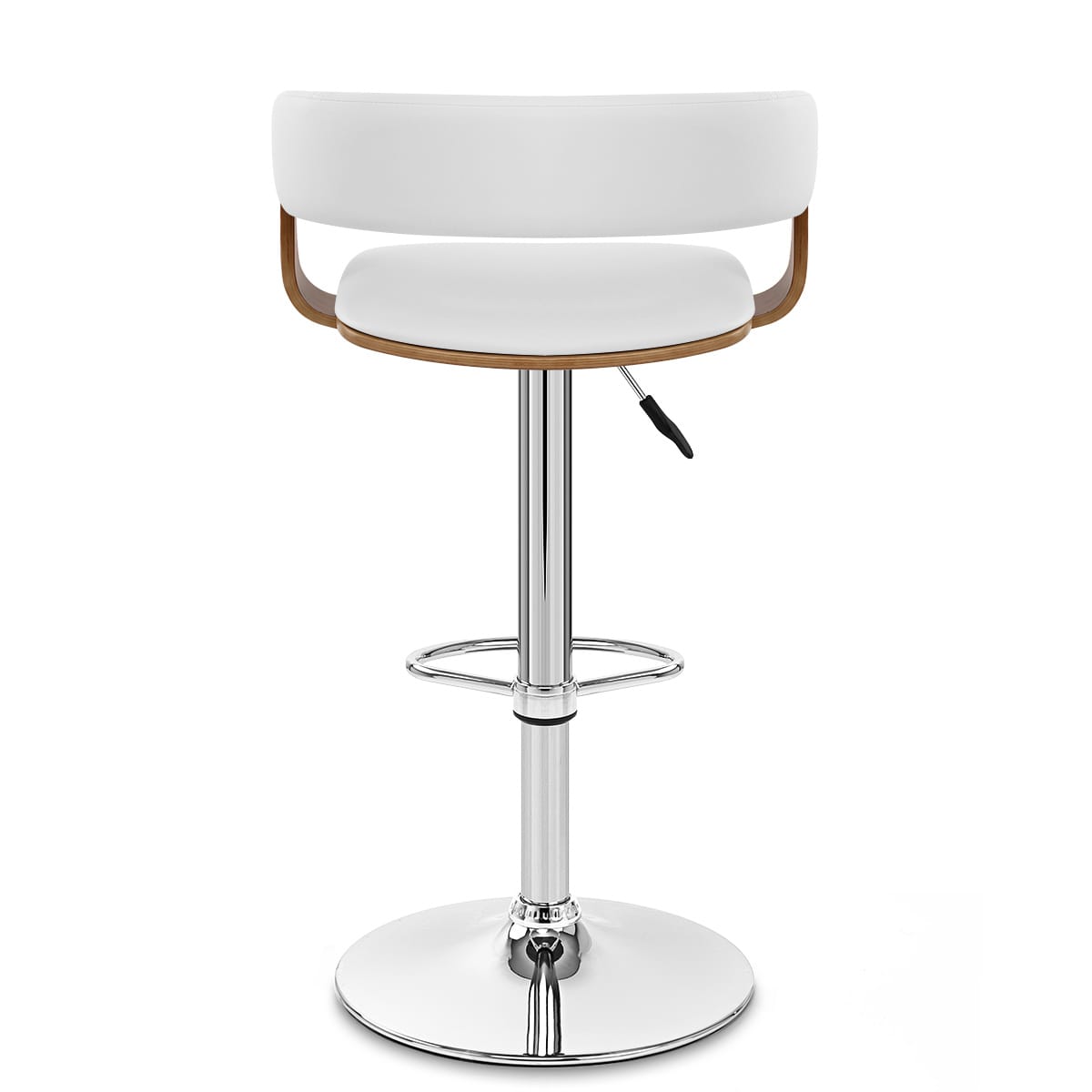 Orlando Bar Stool White & Walnut
