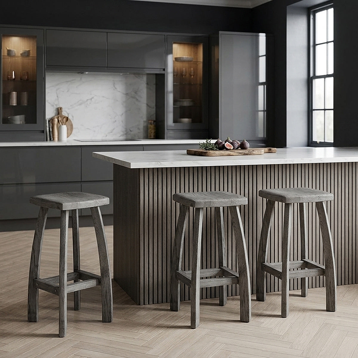 Oslo Bar Stool Grey