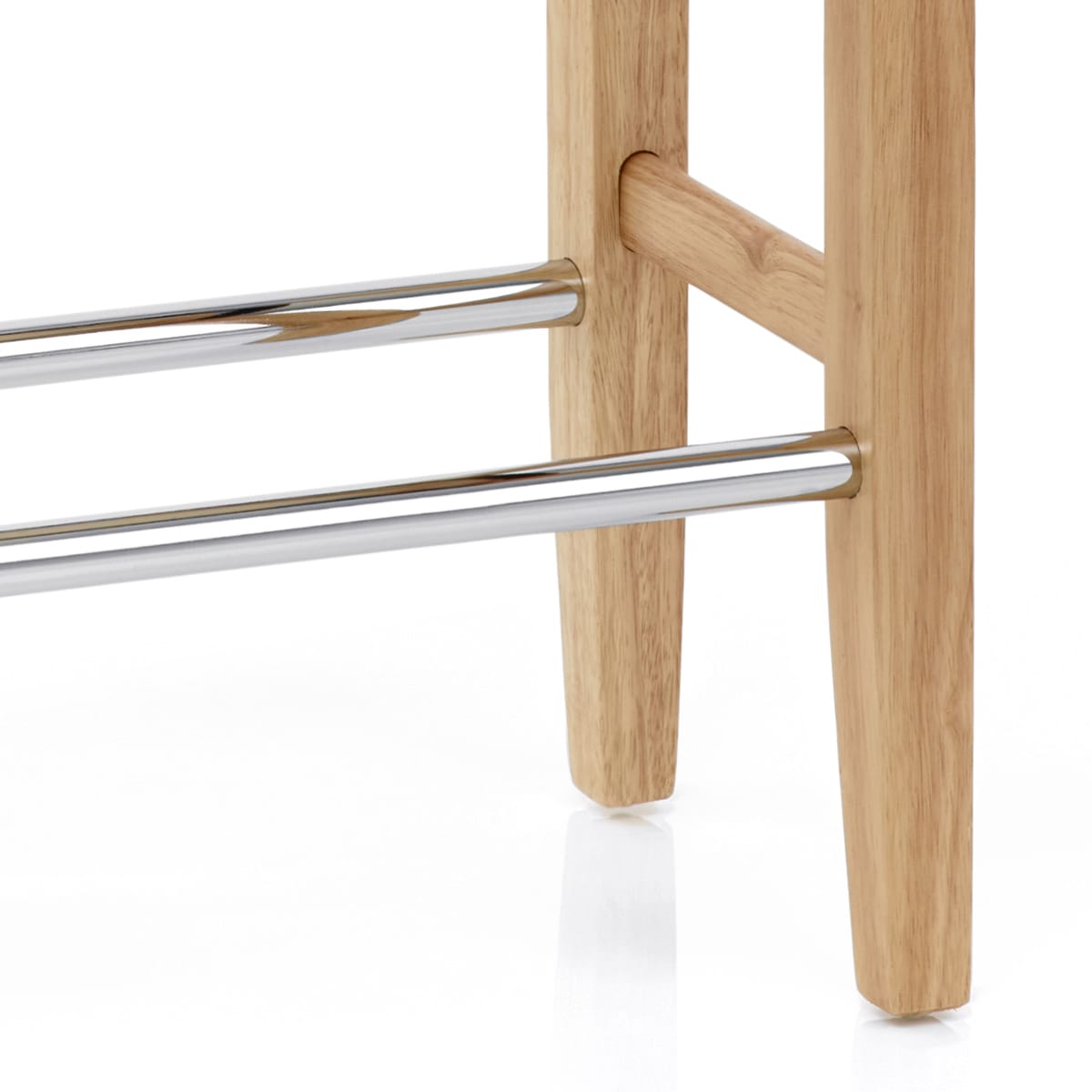 Otis Oak Bar Stool Cream