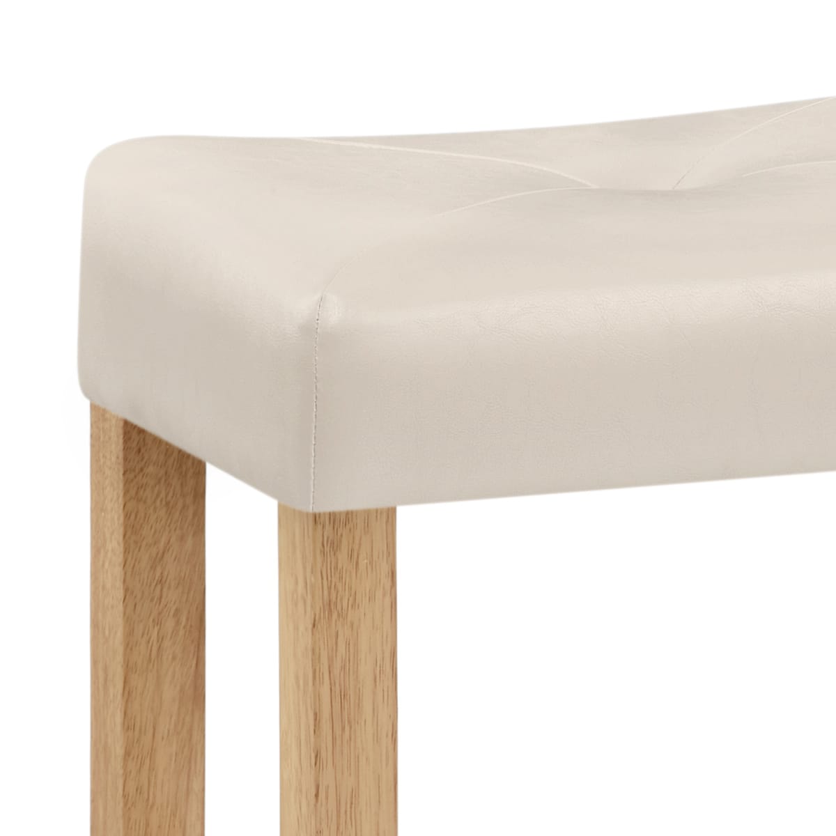 Otis Oak Bar Stool Cream