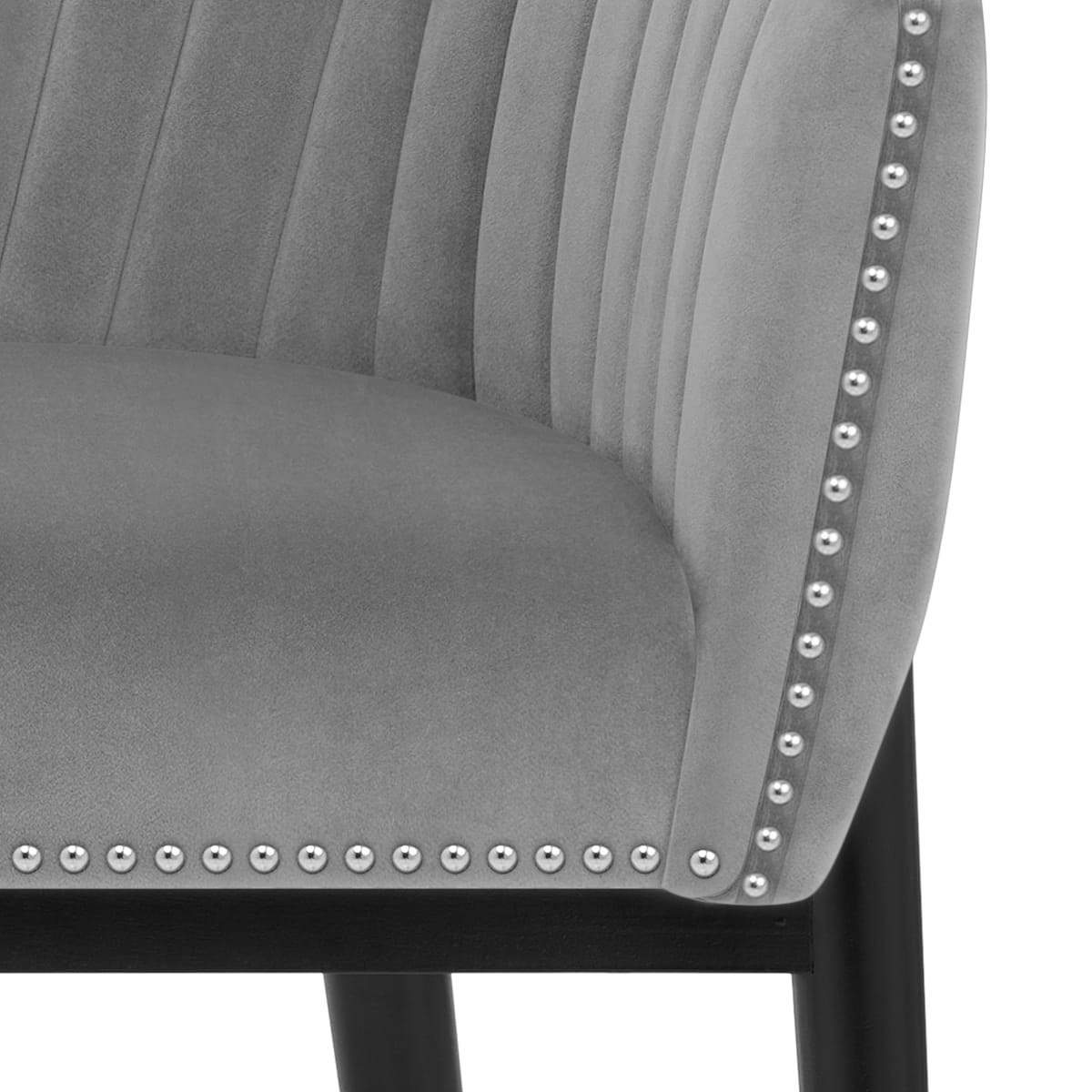 Overture Chair Grey Velvet