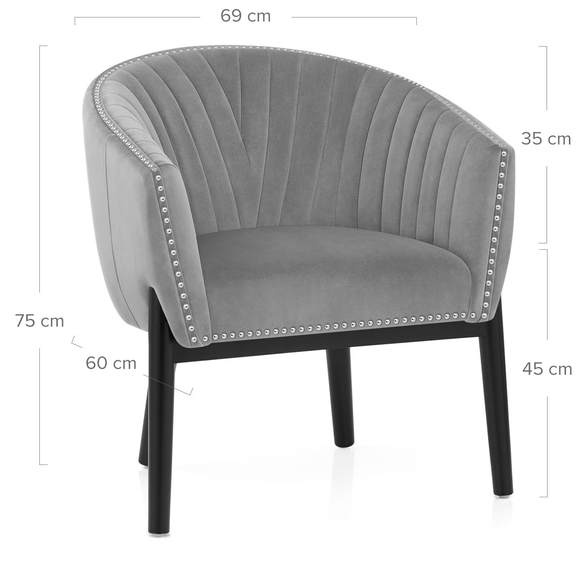 Overture Chair Grey Velvet