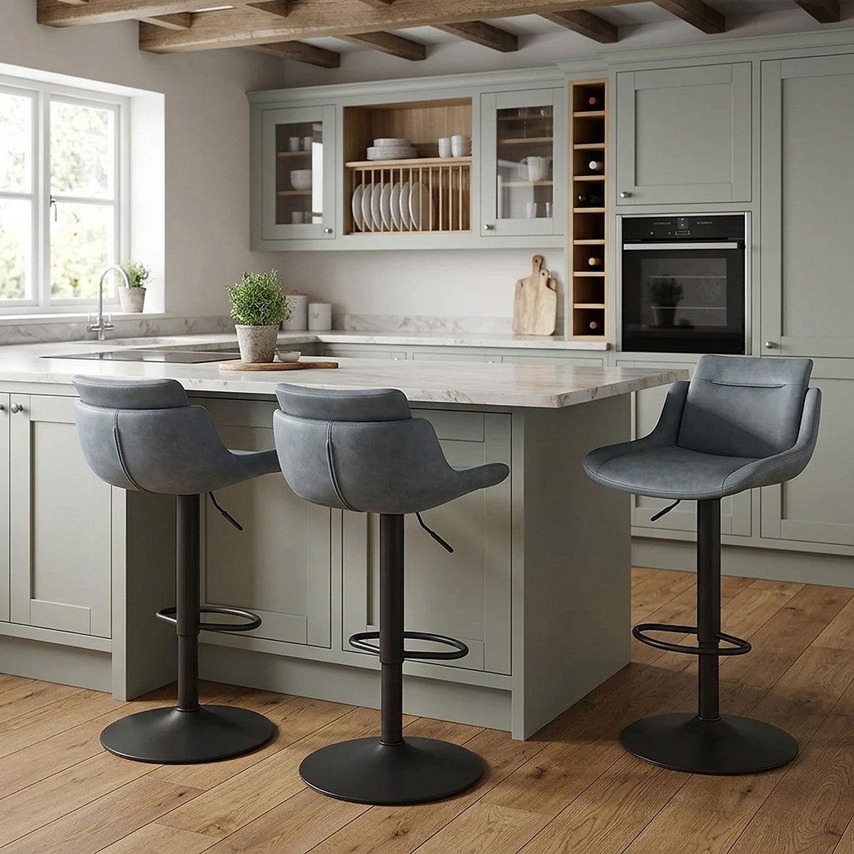 Pablo Bar Stool Blue