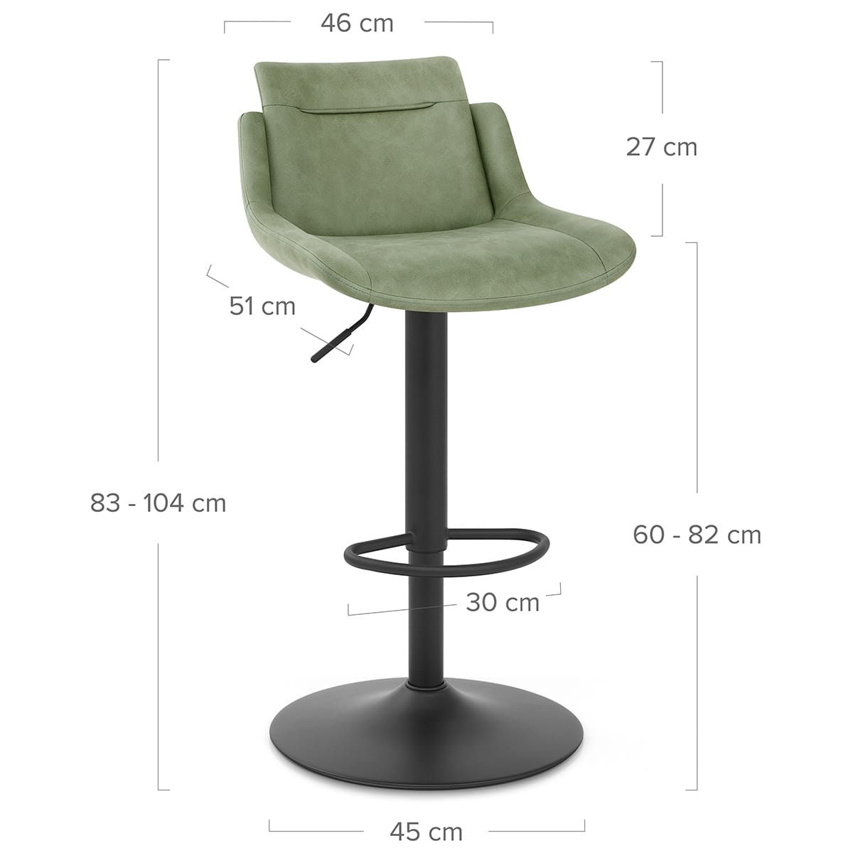 Pablo Bar Stool Green