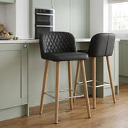 Pacific Wooden Stool Black