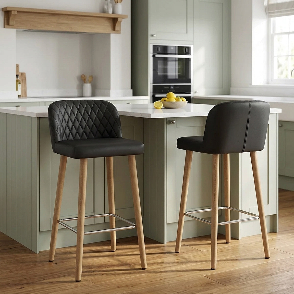 Pacific Wooden Stool Black