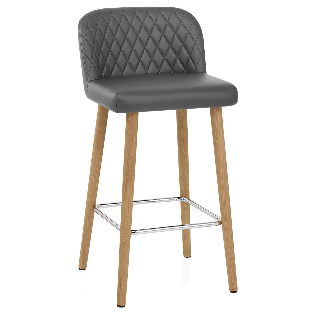 Pacific Wooden Stool Grey