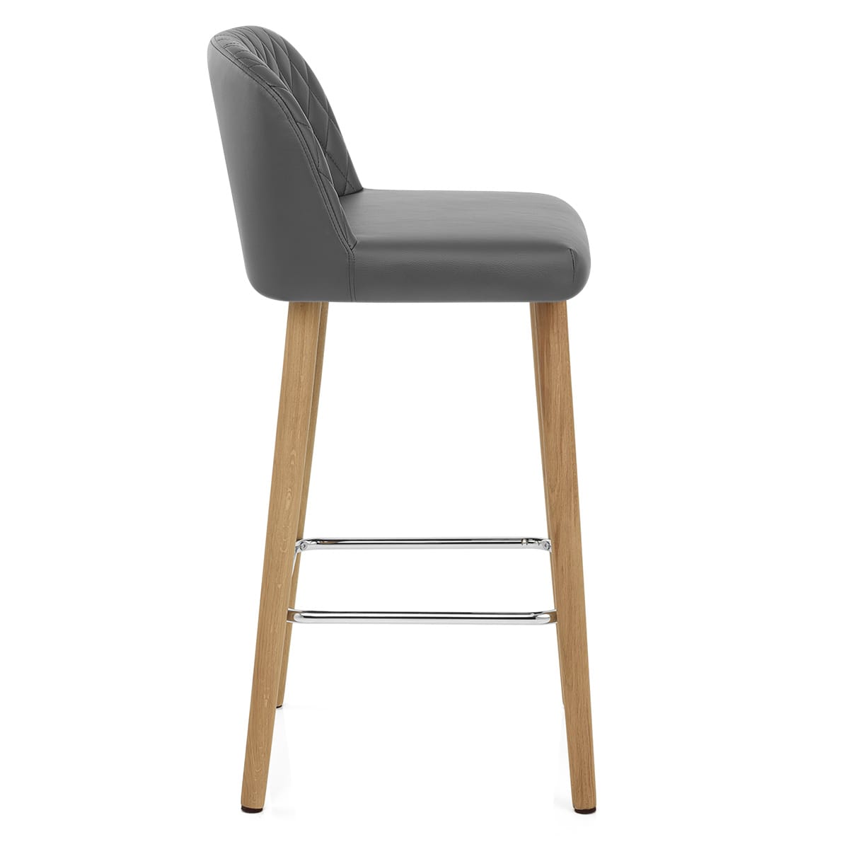 Pacific Wooden Stool Grey