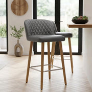 Pacific Wooden Stool Grey