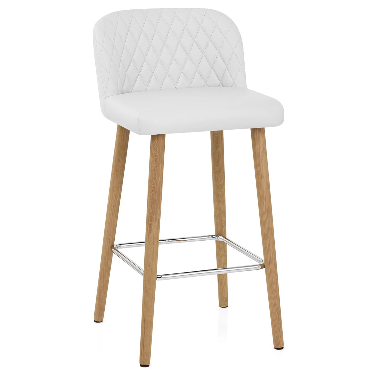 Pacific Wooden Stool White