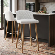 Pacific Wooden Stool White