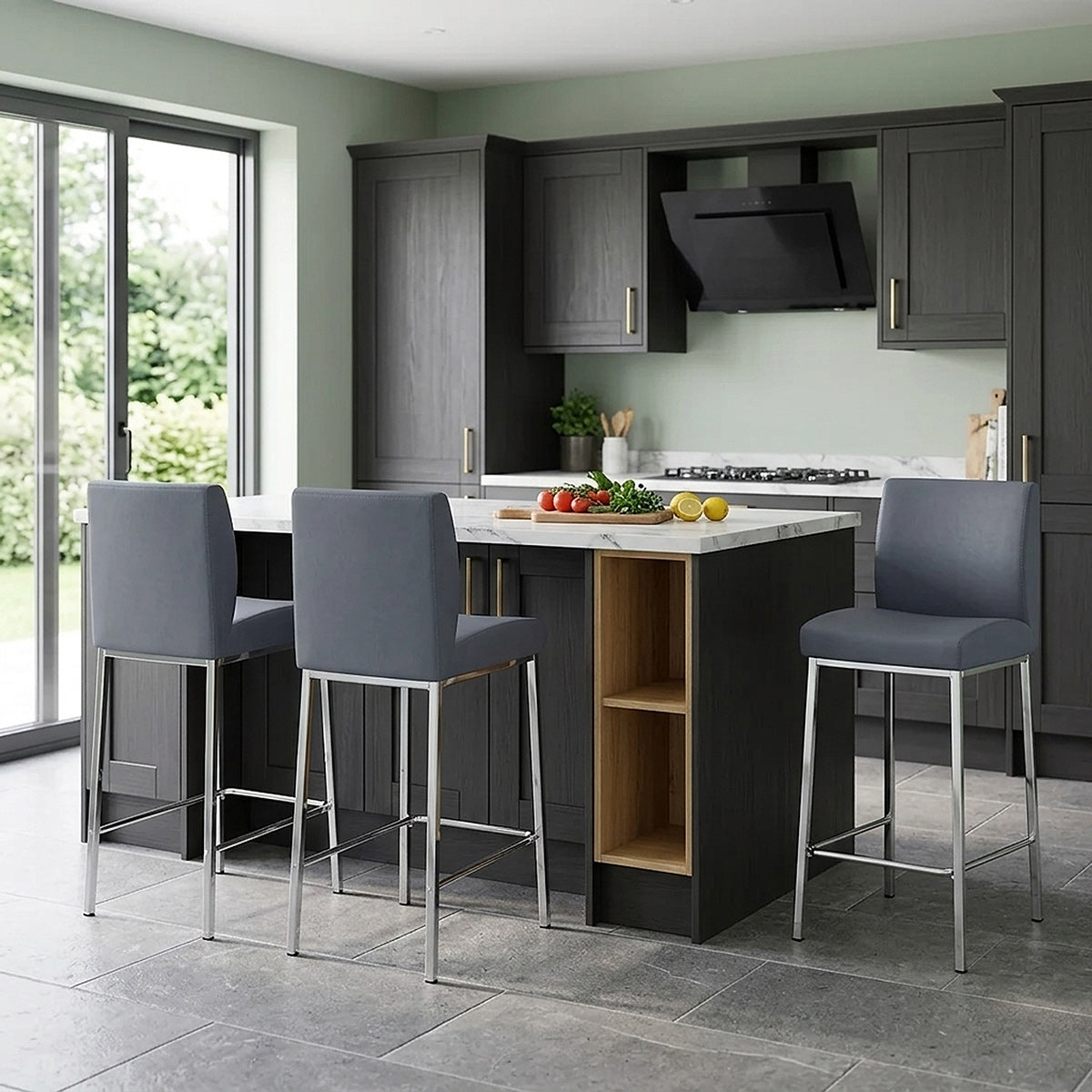 Pacino Stool Antique Blue