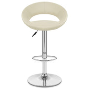 Padded Crescent Bar Stool Cream