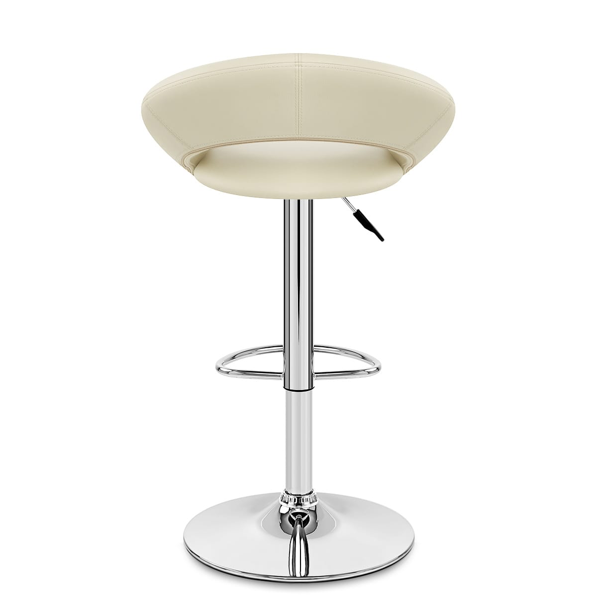 Padded Crescent Bar Stool Cream