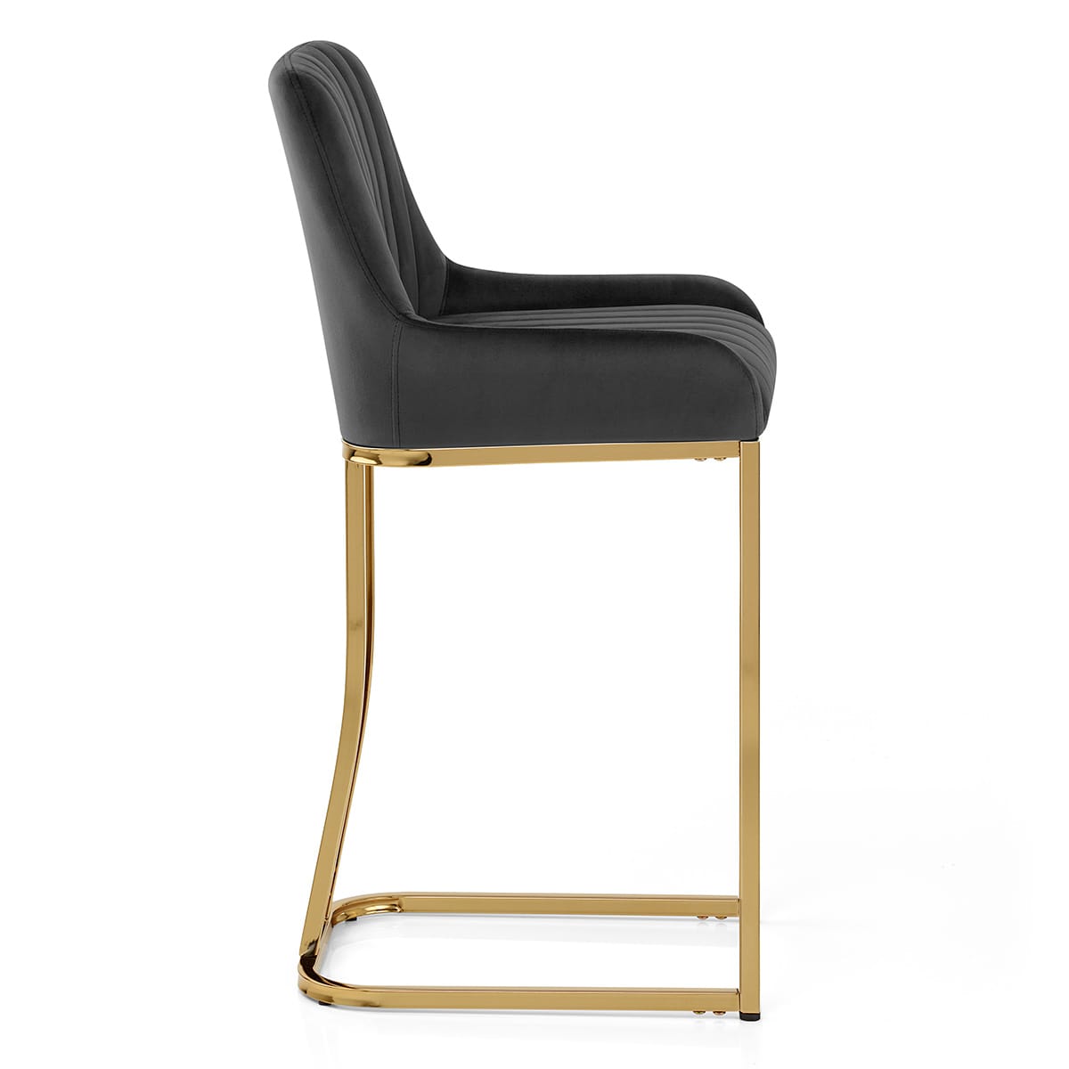 Paget Bar Stool Black Velvet