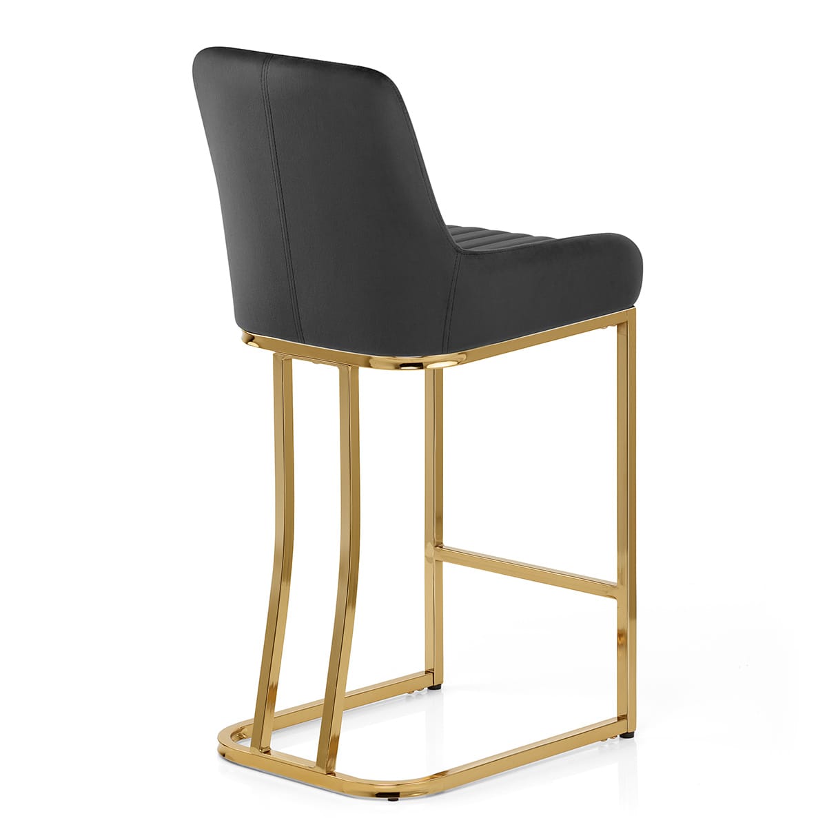 Paget Bar Stool Black Velvet