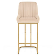 Paget Bar Stool Champagne Velvet
