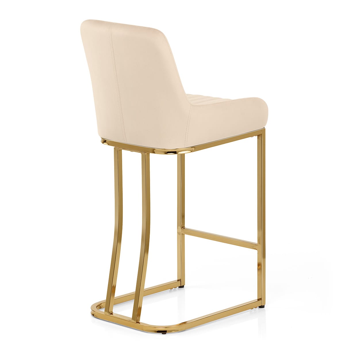 Paget Bar Stool Champagne Velvet