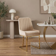 Paget Chair Champagne Velvet