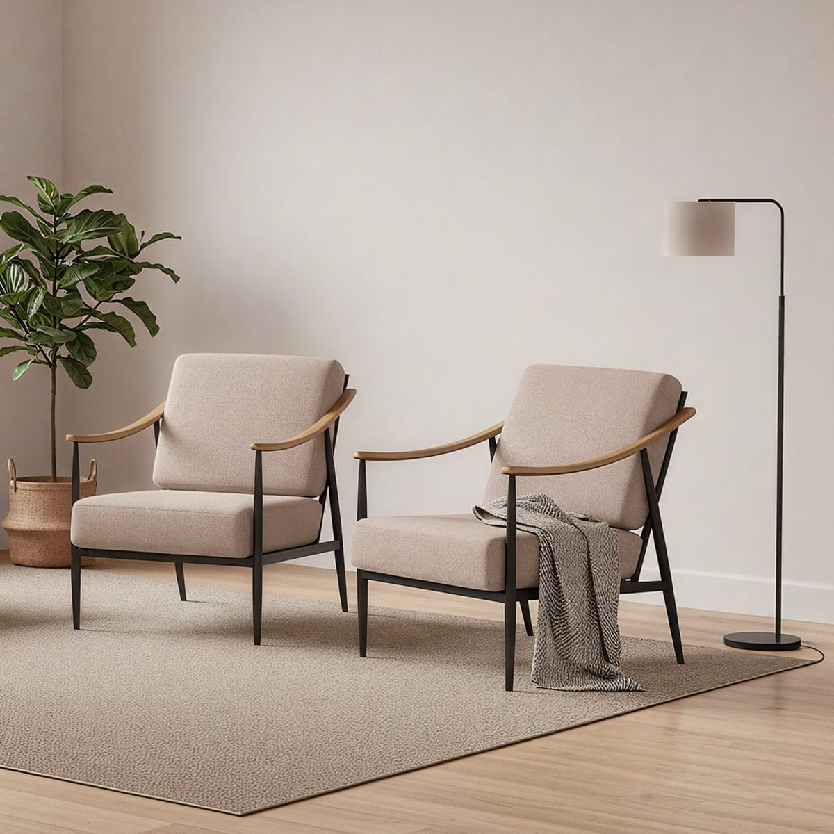 Nook Chair Tweed Fabric