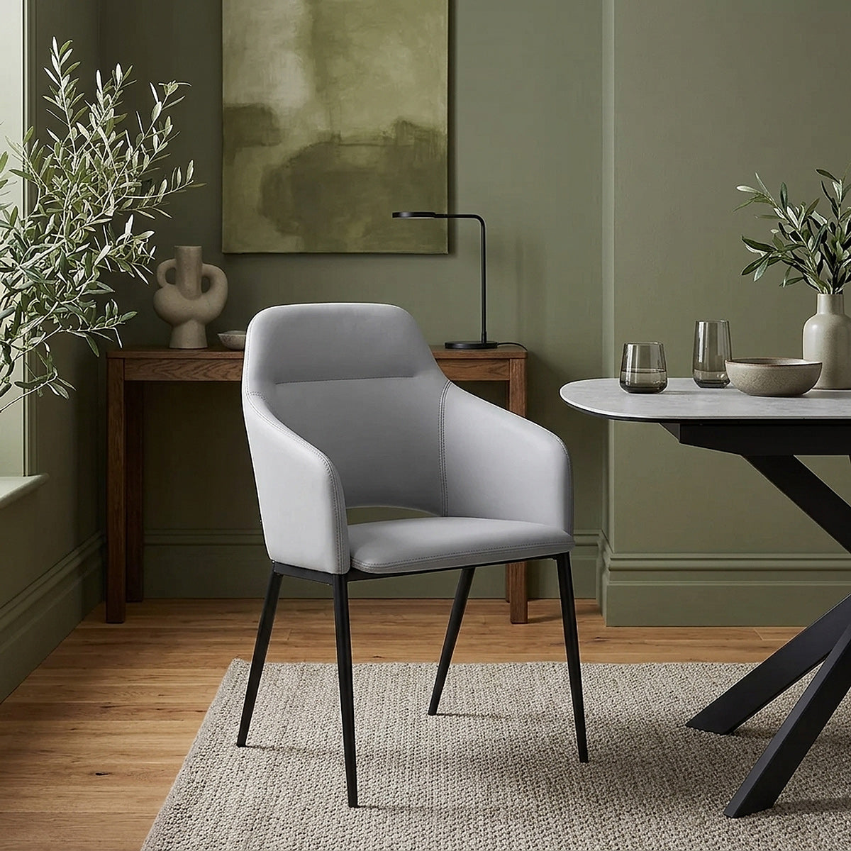 Palma Dining Chair Light Grey