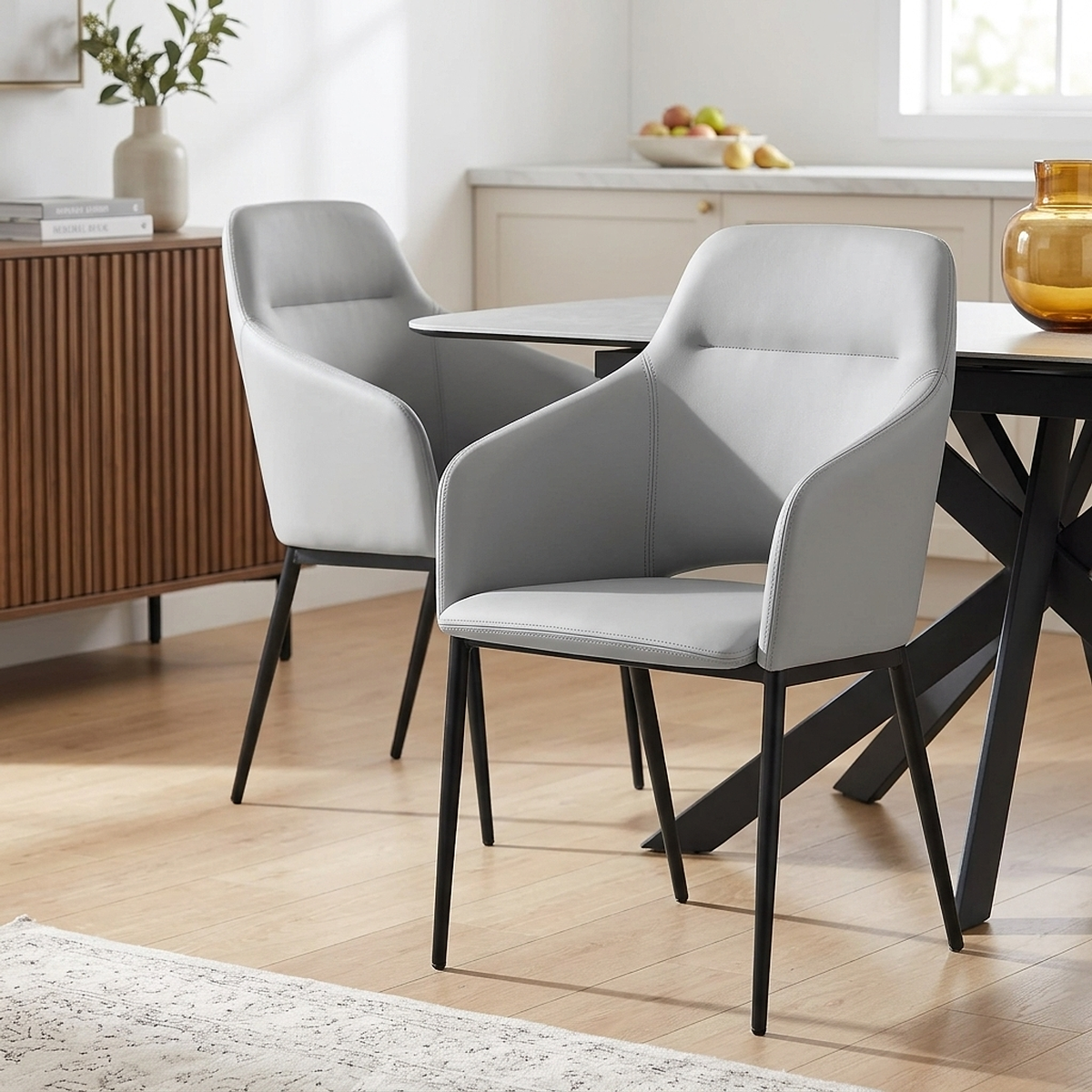 Palma Dining Chair Light Grey