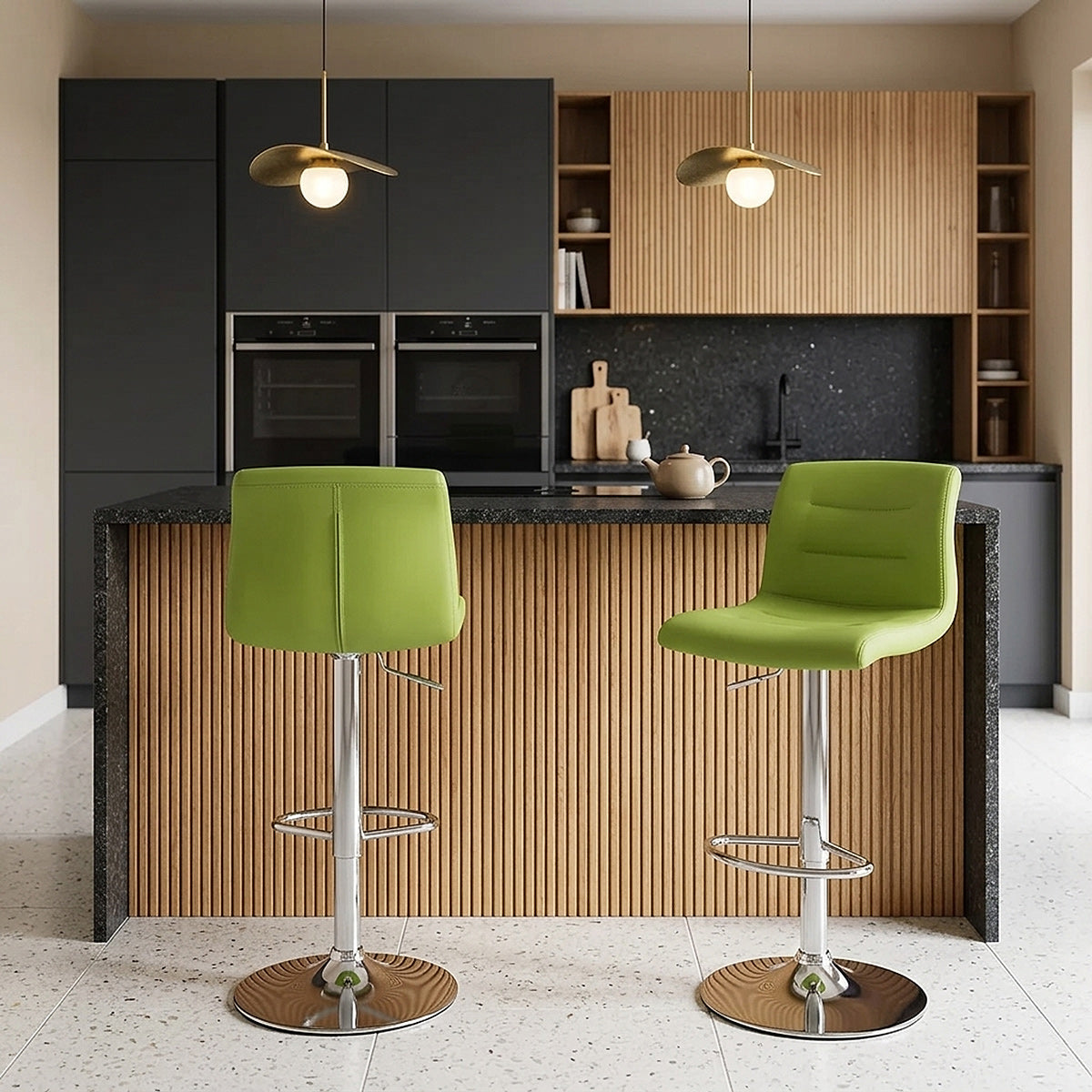 Paradis Bar Stool Green