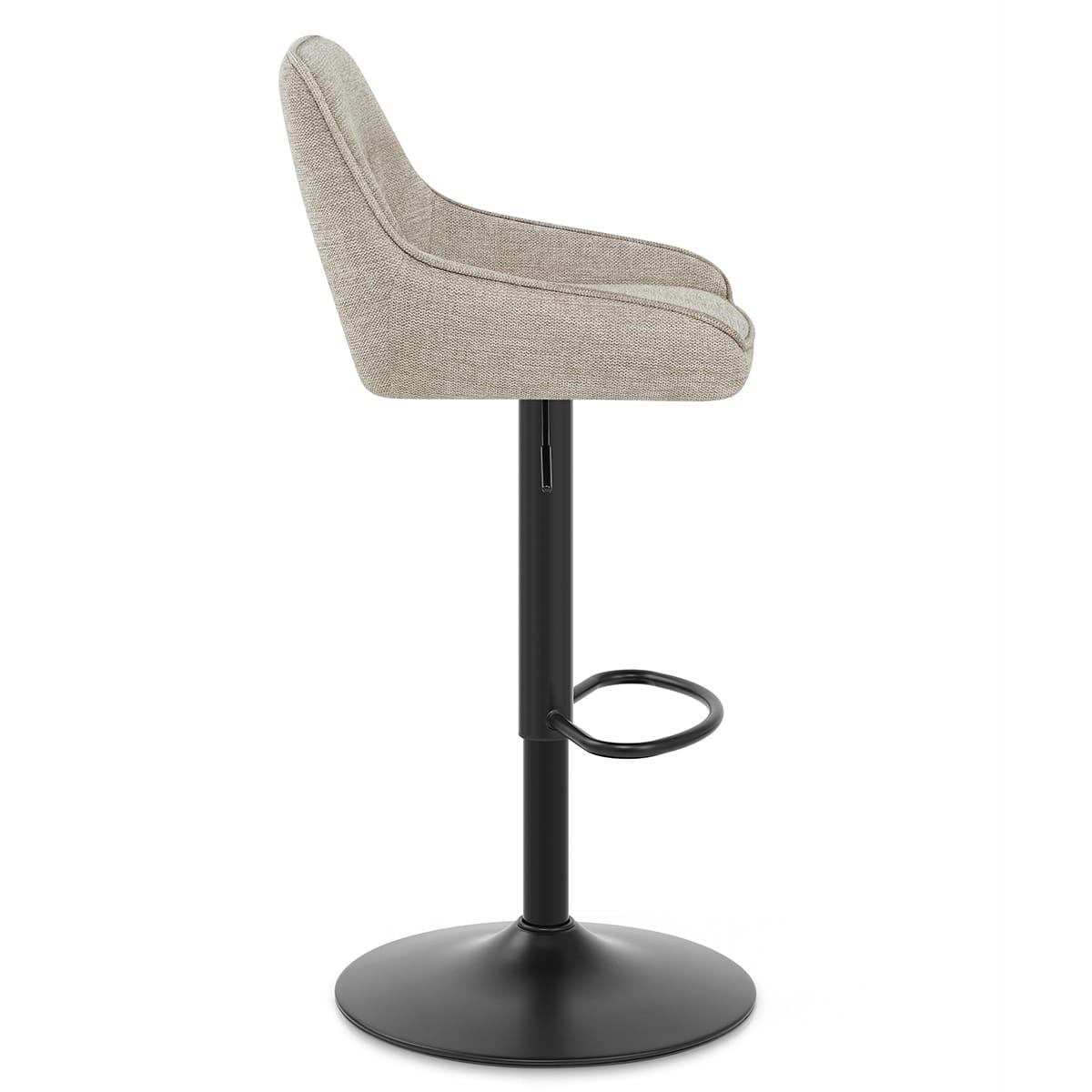 Paris Bar Stool Beige Fabric