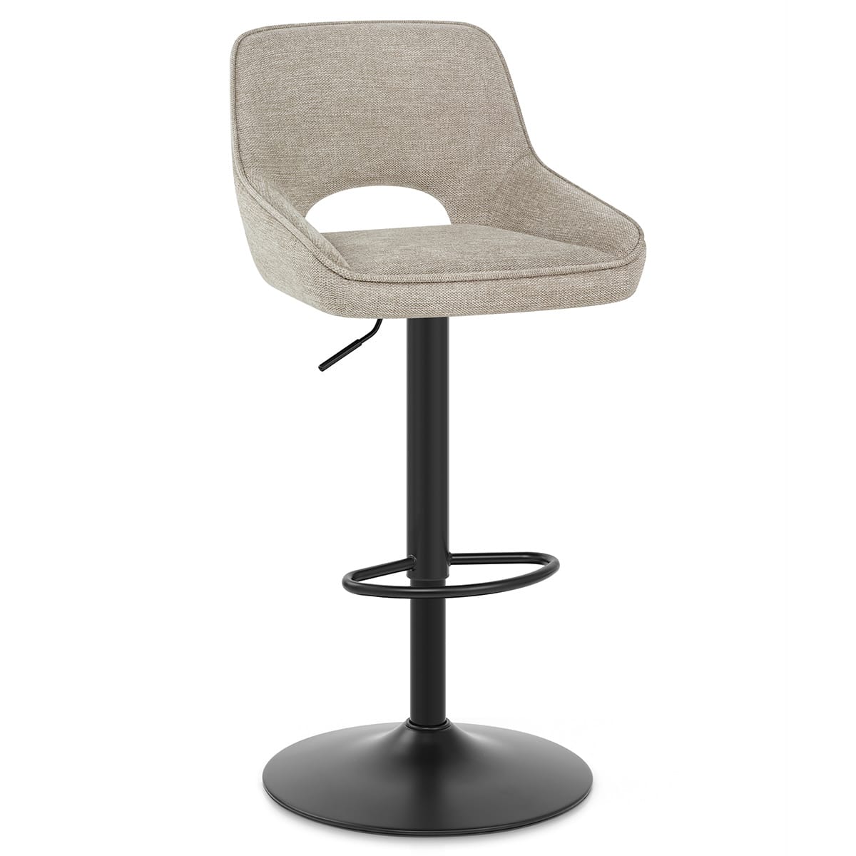 Paris Bar Stool Beige Fabric