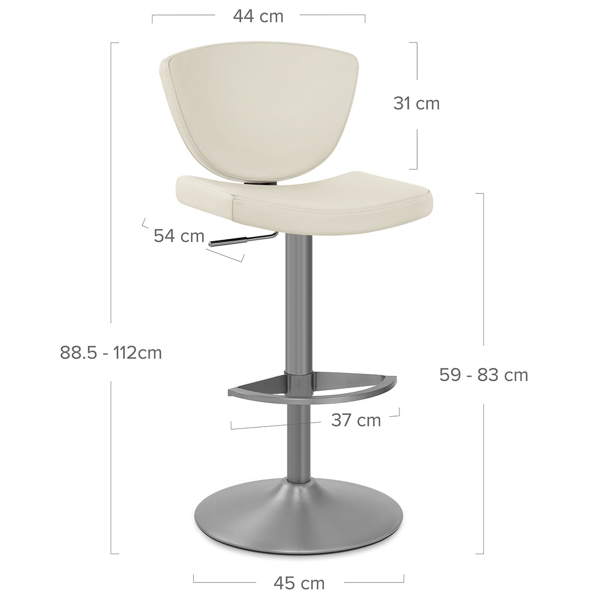 Pearl Bar Stool Ivory