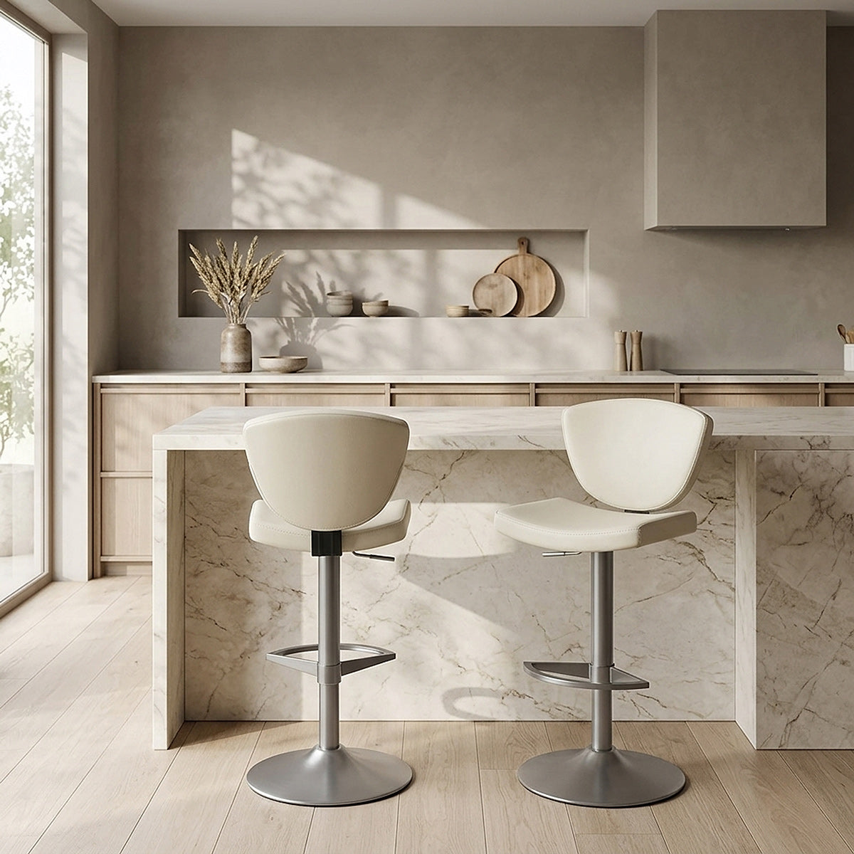 Pearl Bar Stool Ivory