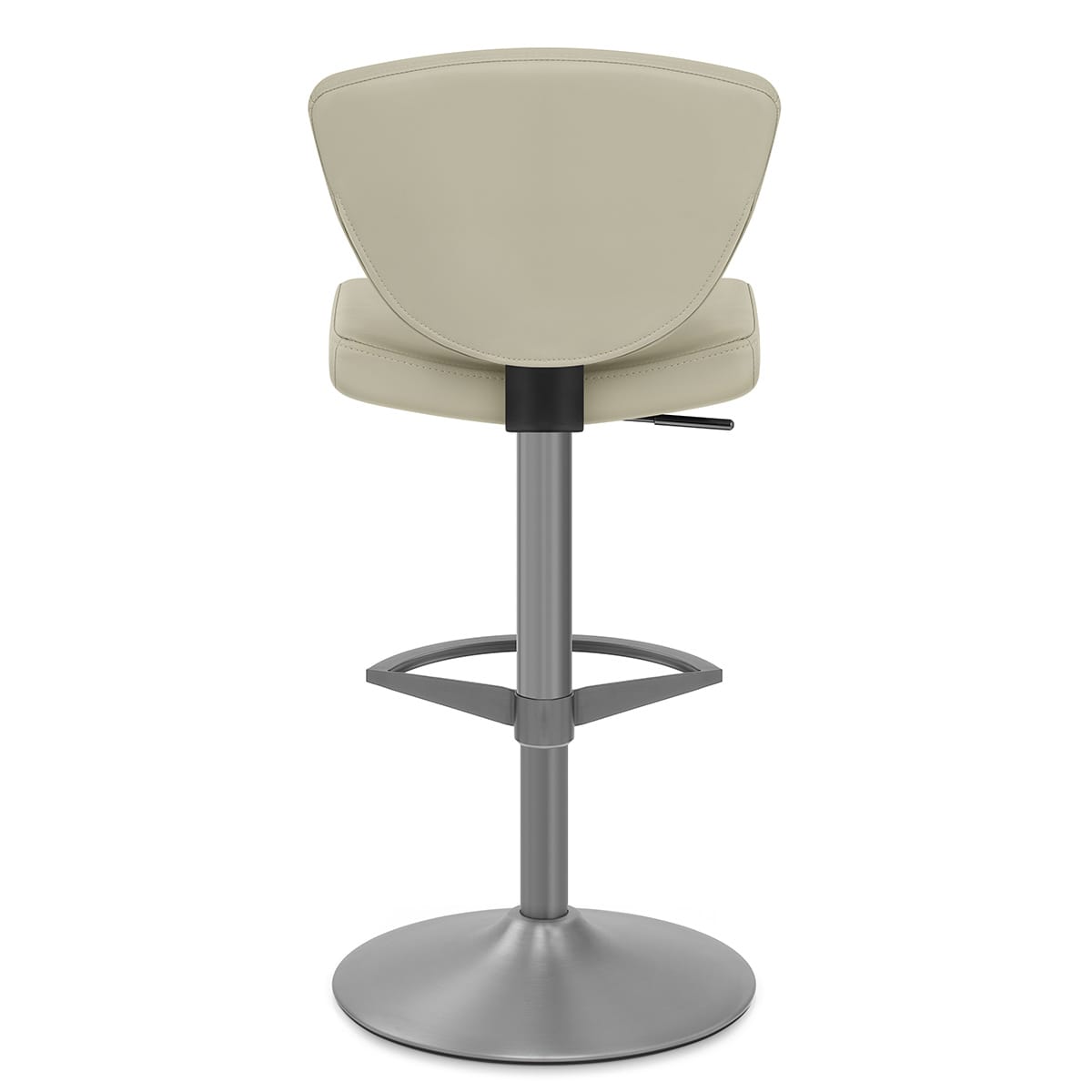 Pearl Real Leather Stool Taupe