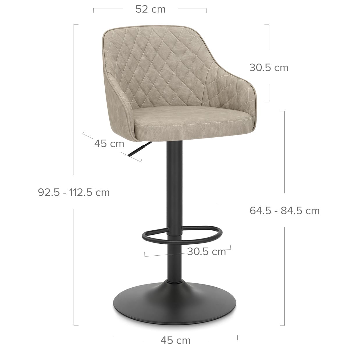 Perth Bar Stool Beige