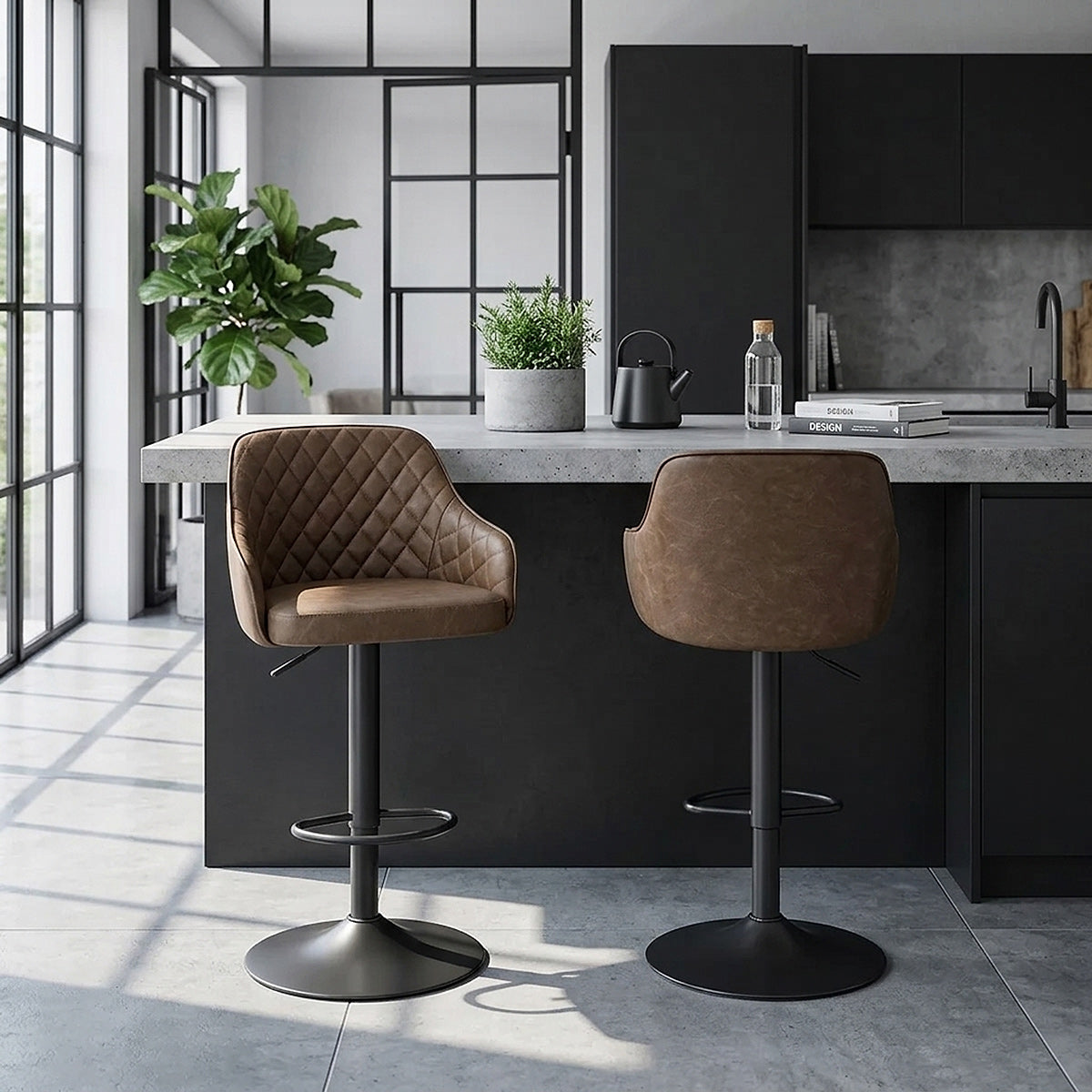 Perth Bar Stool Brown