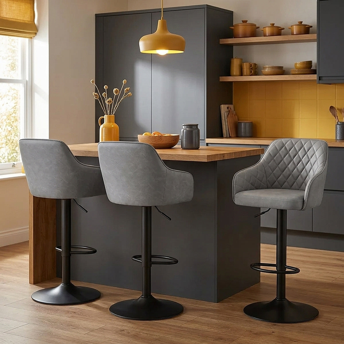 Perth Bar Stool Grey