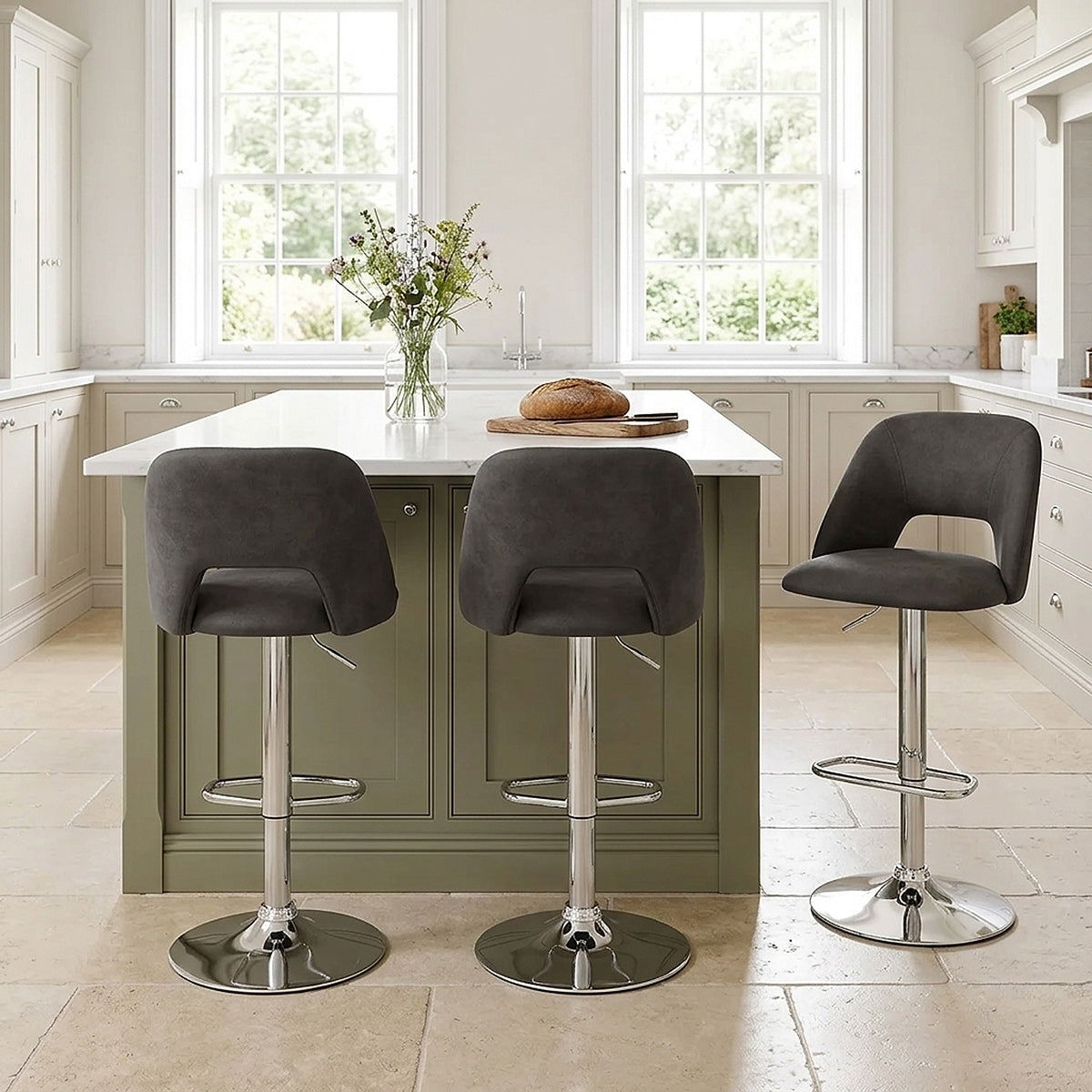 Phoenix Bar Stool Charcoal