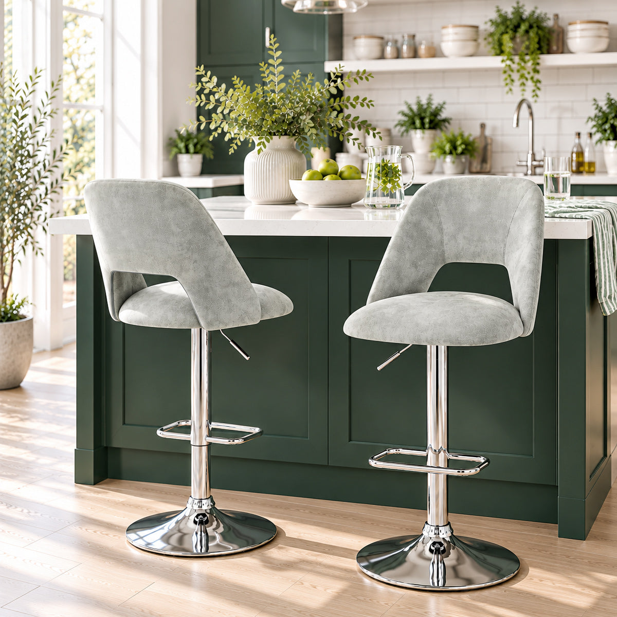 Phoenix Bar Stool Grey