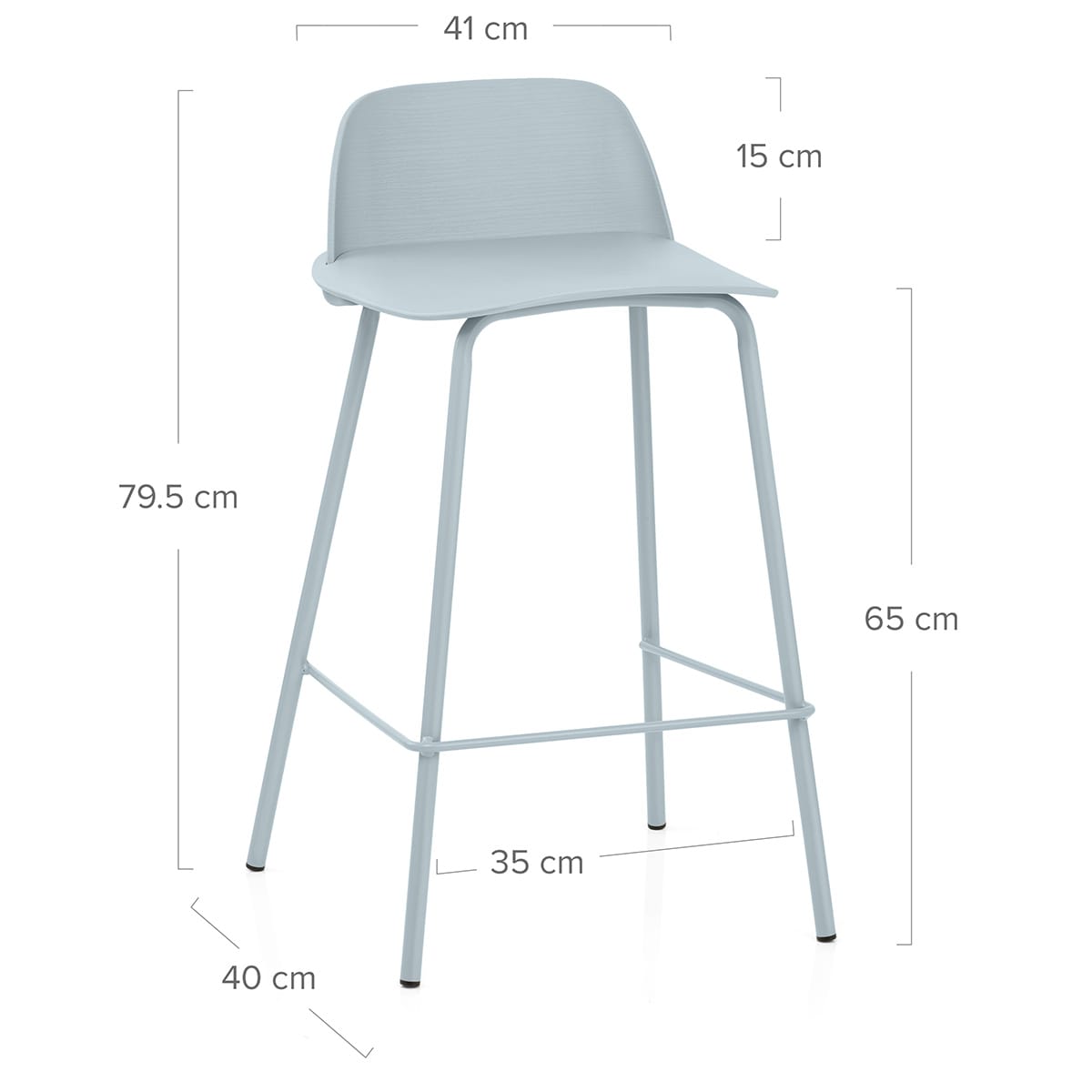 Pixel Bar Stool Blue