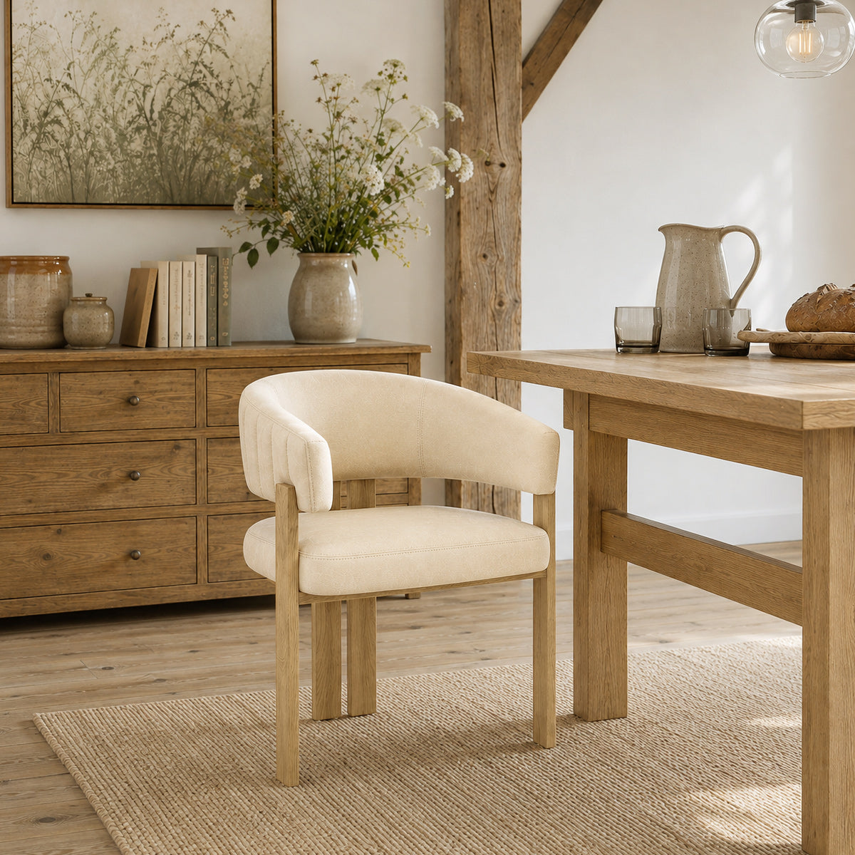 Polo Dining Chair Beige
