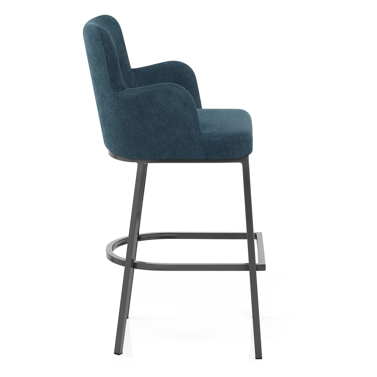Porter Bar Stool Blue Fabric