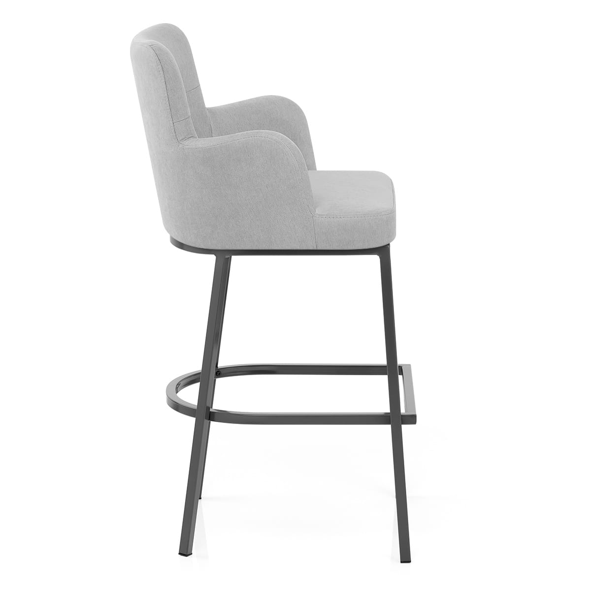 Porter Bar Stool Grey Fabric