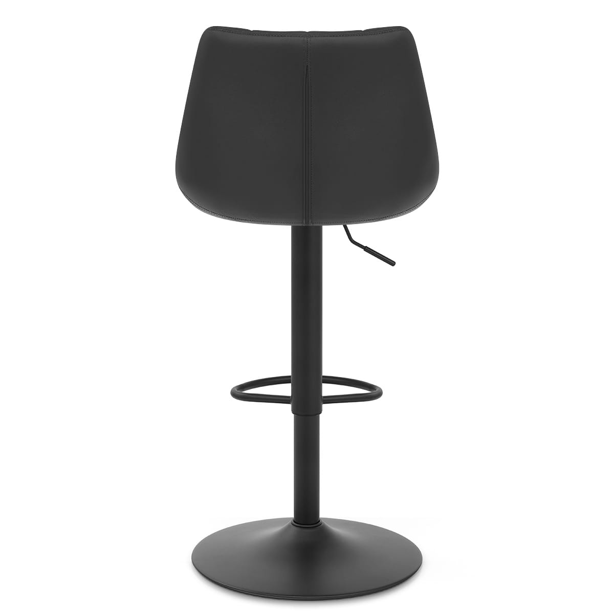 Porto Bar Stool Black Leather